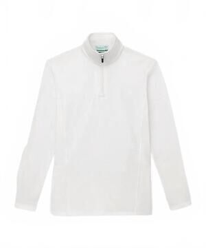 NEW BOAST women's quarter zip sweatshirt in white